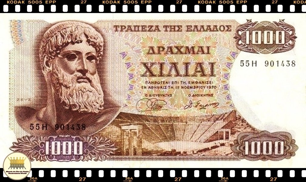 P128a banknote UNC Greece 5000000 1944
