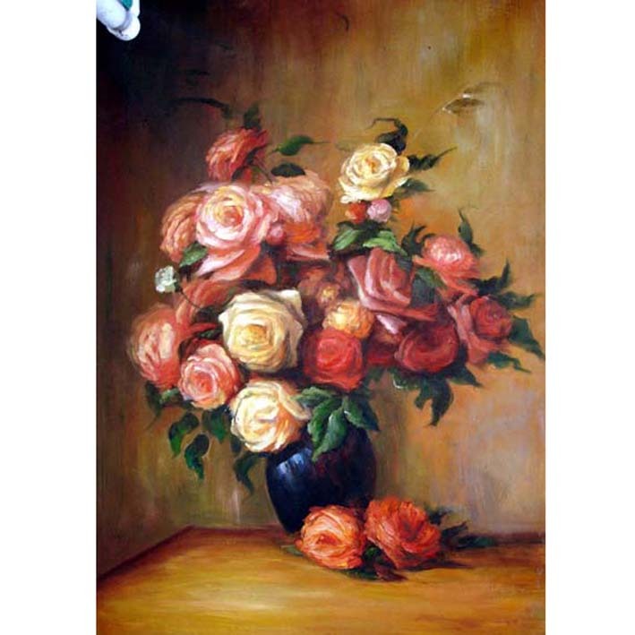 Renoir Natureza Morta Com Buque De Rosas