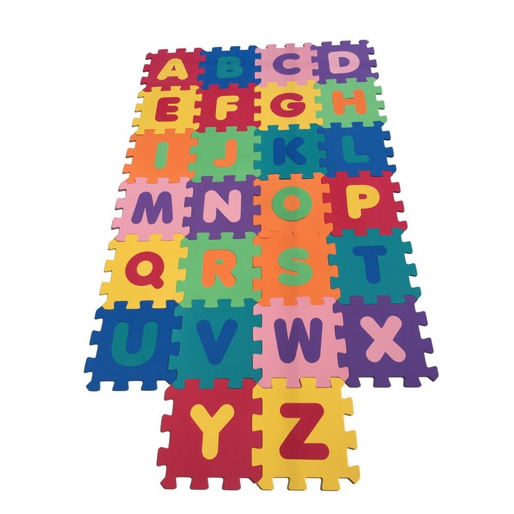 Set pisos goma eva ABECEDARIO x 26 pisos 31,5x31,5 x 6mm
