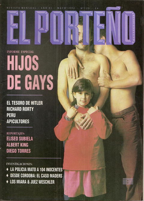 El Porteño N°125 - Mayo de 1992 - Los hijos de los gays El tesoro de Hitler Diego Torres Fujimori