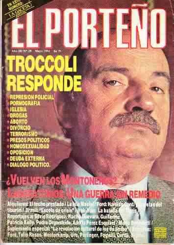 El Porteño N°29 Mayo de 1984 Symns Rodolfo Fogwill Nacha Guevara Alberto Ure Haroldo Conti Perez Esquivel