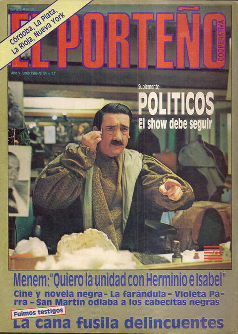 El Porteño N°54 - Junio 1996 Violeta Parra - Enrique Symns - Menem - Lanata
