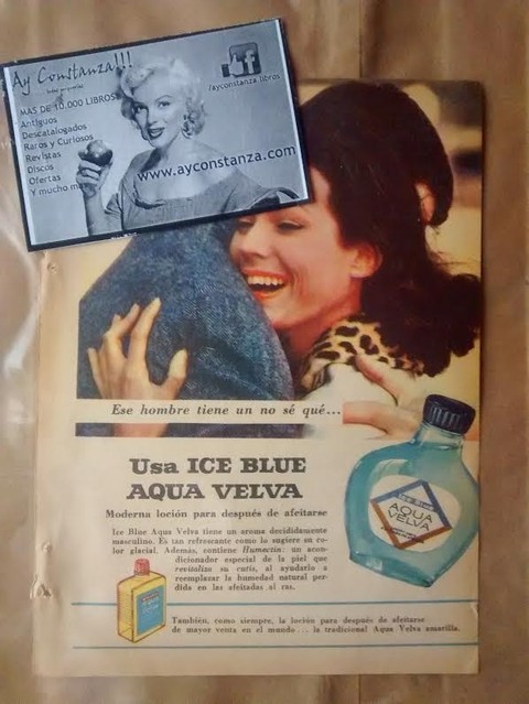 Publicidad Antigua Aqua Velva Ice Blue