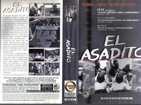 El Asadito de Gustavo Postiglione - cine argentino vhs original