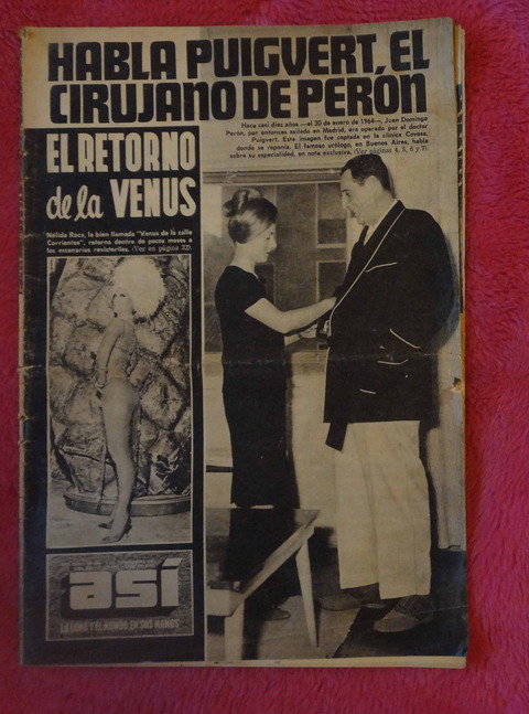 Revista Así - Noviembre de 1973 - Peron - Nélida Roca