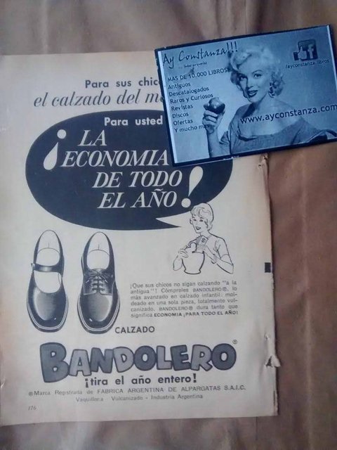 Publicidad antigua original Calzado Bandolero
