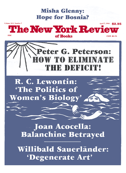 The New York Review Of Books - April 7 - 1994