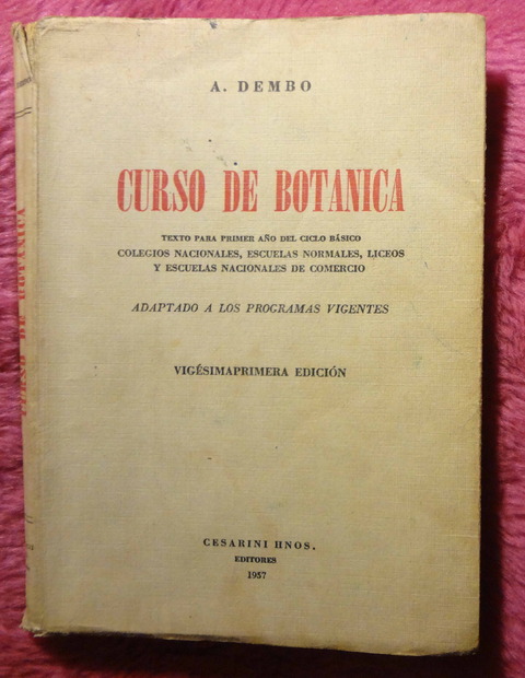 Cursode Botanica de A. Dembo