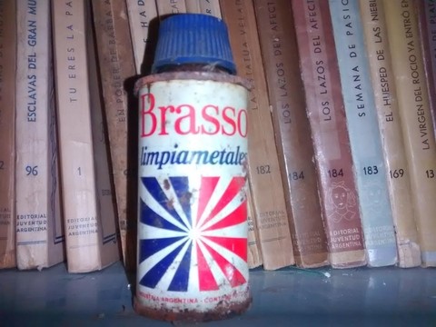 Brasso Limpiametales - Botella de lata - Retro