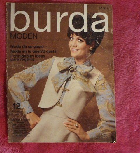 Burda Moden - 12 Dezember 1968 Anexo en español