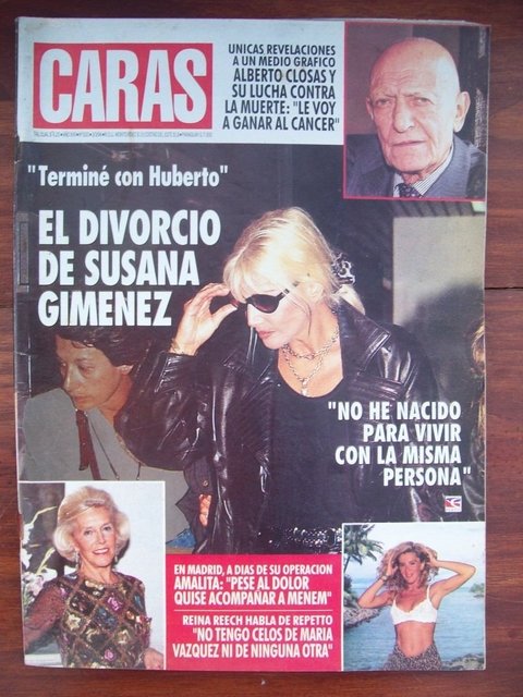 REVISTA CARAS n°633 03 de Marzo de 1994 - Susana Gimenez - Reina Reech - Patricia Saran