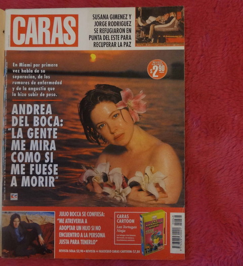Revista Caras N° 868 - 25 de Agosto de 1998 Andrea del Boca - Adriana Brosky
