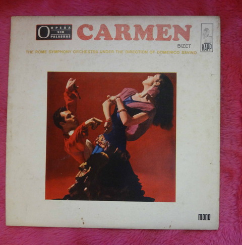 Carmen The Rome Symphony Orchestra - Director Domenico Savino - disco de vinilo