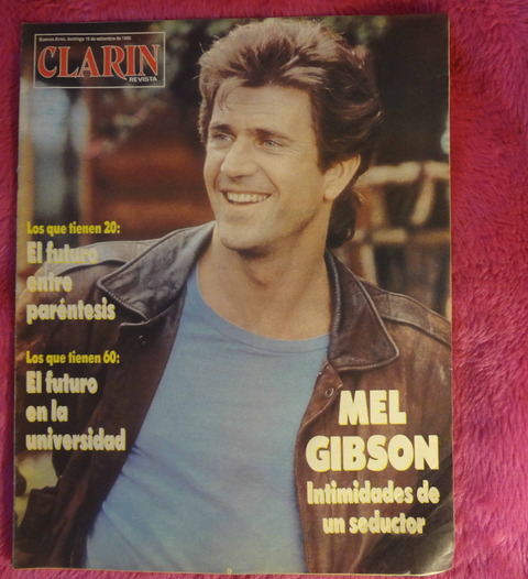 Clarín revista 16 de septiembre de 1990 Mel Gibson 