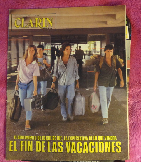 Clarín revista 28 de febrero de 1988 - Raul Porchetto - María Granata