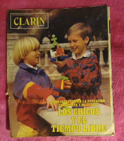 Clarín revista 2 de octubre de 1988 - Enrique Pinti - El catch en el mundo