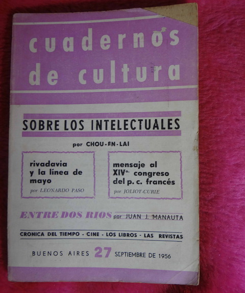 Cuadernos de Cultura N°27 - Septiembre de 1956