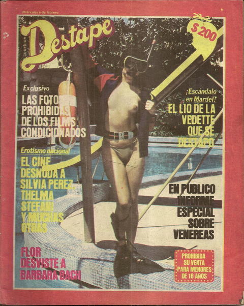 Revista Destape años 80 Amor Gay por Bajarlia Silvia Perez Thelma Stefani Ana Marelli