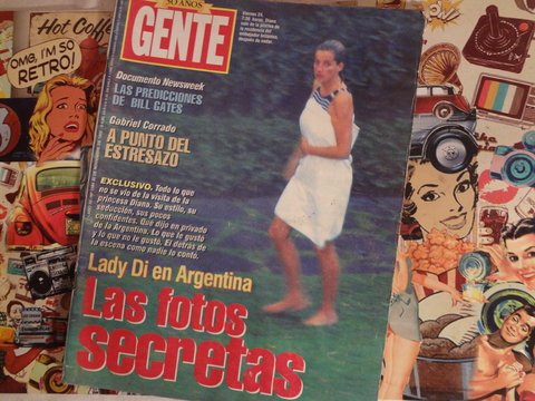Revista Gente - Noviembre 1995 - Lady Di en Argentina - Charly Garcia - Mercedes Sosa