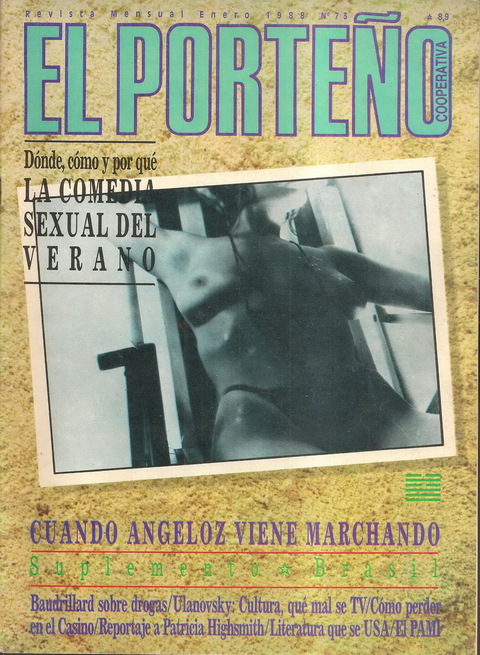 Revista El Porteño N°73 Enero 1988 Claudio Zeiger El adios a Luca Prodan Marcelo Zlotogwiazda Alberto Ure