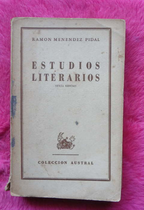 Estudios literarios de Ramon Menendez Pidal