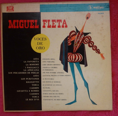 Mieguel Fleta - Voces de Oro - Aida - La Boheme - Tosca y otros