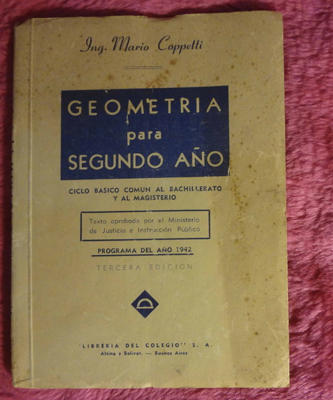 Geometria para segundo año de Mario Coppetti