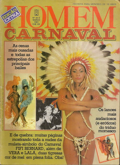 Revista Homem N°32C Carnaval Edicao Extra Marco 1981