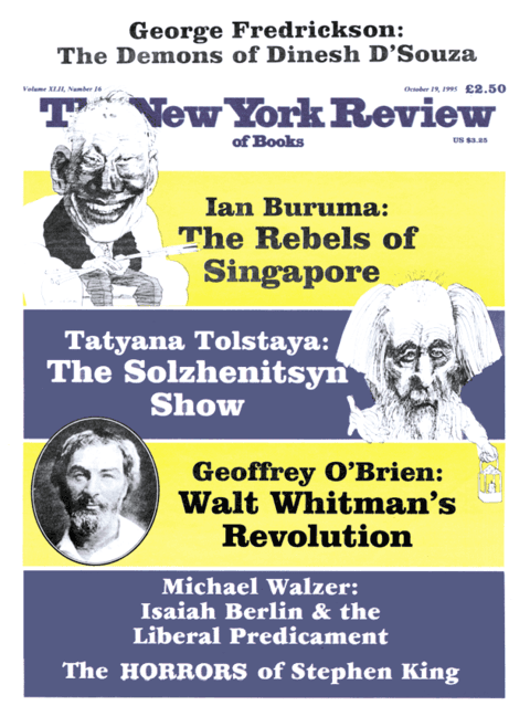 The New York Review Of Books - October 19 - 1995