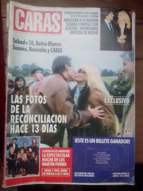 Revista CARAS Junio de 1994 - Susana Gimenez - Gerardo Romano - Seleccion 94