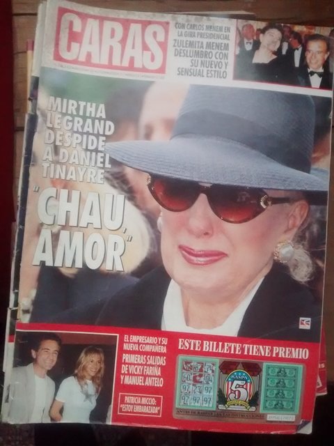 Revista Caras - Octubre 1994 - Mirtha Legrand - Marcelo Marcote - Ruth Infarinato - Ivo Cutzarida