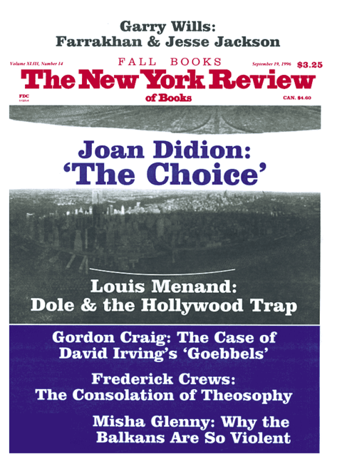 The New York Review Of Books - September 19 - 1996