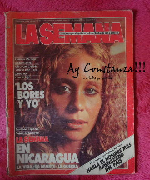 Revista La Semana N°348 - 11 de Agosto de 1983 - Camila Perisse - Kiss en Argentina