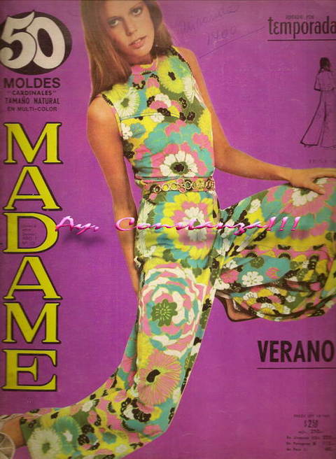 revista Madame Noviembre Diciembre 1970