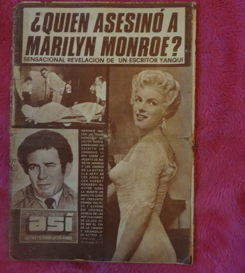 Revista Así - Noviembre de 1973 - Quién asesino a Marilyn Monroe - Peron