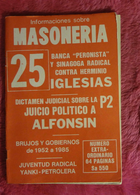 Informaciones sobre Masoneria y otras sociedades secretas 25 - Año 1985