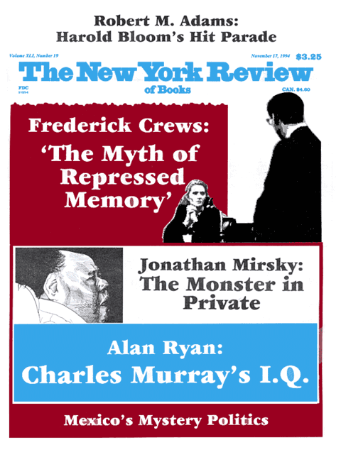 The New York Review Of Books - November 17 - 1994