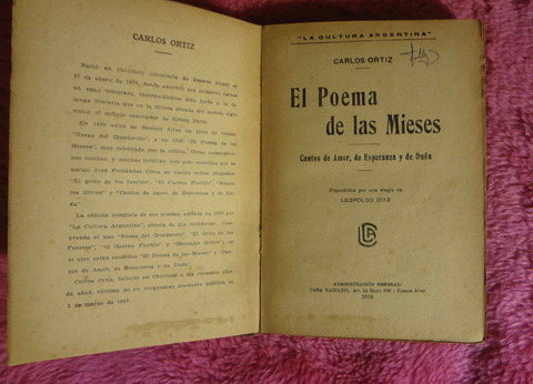 El poema de las mieses de Carlos Ortiz - Precedidos por una elegia de Leopoldo Diaz