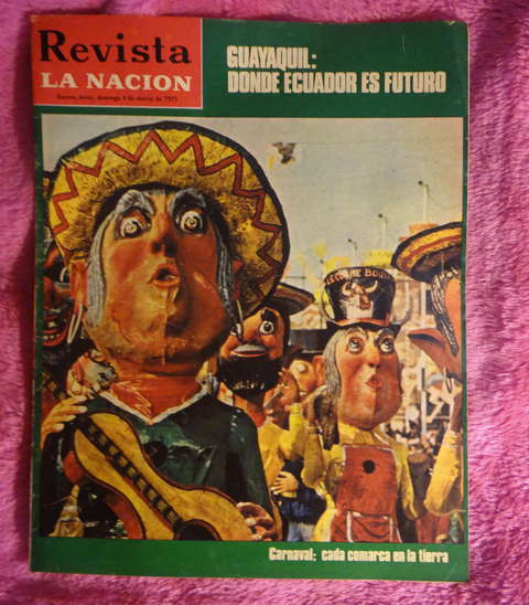 revista La Nacion 1973 Nelida Lobado - Carnaval en todo el mundo Suzana Davis la primera Jockey Quinquela Martin