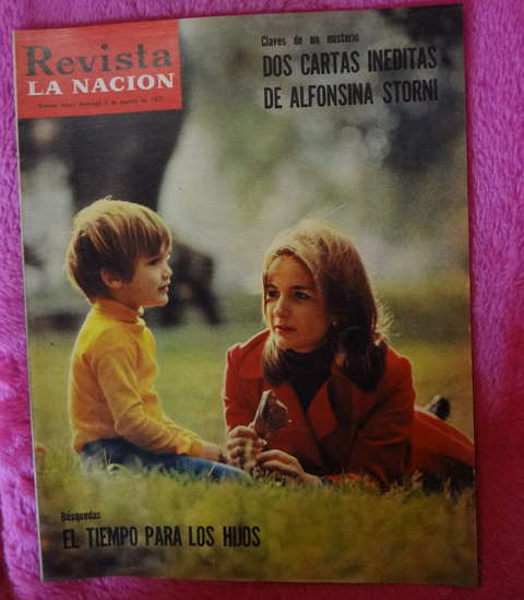 revista La Nacion 1972 - Dos cartas inéditas de Alfonsina Storni Leon Benaros Dominguez Murray