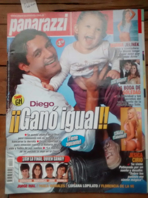 Revista Paparazzi - Mayo 2007 - Diego Leonardi - Luisana Lopilato - Jesica Cirio - Karina Jelinek