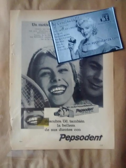 Publicidad Antigua Pepsodent pasta dental