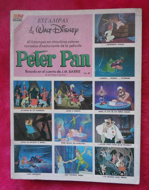 Peter Pan de J.M. Barrie - Album de Figuritas completo - Estampas de Walt Disney