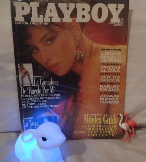 Revista Playboy - Año 7 - N° 77 - Mayo 1992 - Monica Guido - La Toya Jackson - Julio Bocca - Pamela Brik