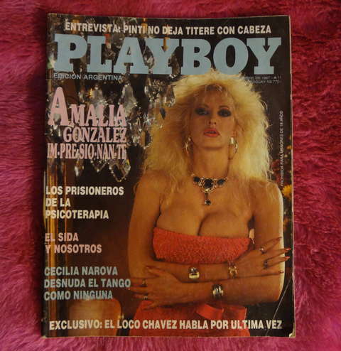 Playboy N°30 Noviembre de 1987 Amalia Yuyito Gonzalez