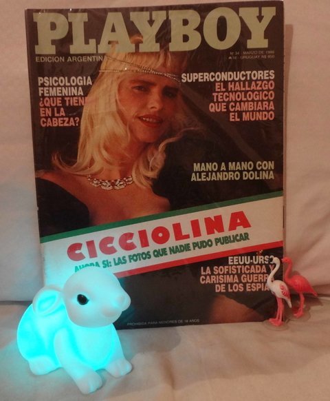 Revista Playboy - N° 34 - Marzo de 1988 - La Cicciolina al desnudo - Alejandro Dolina