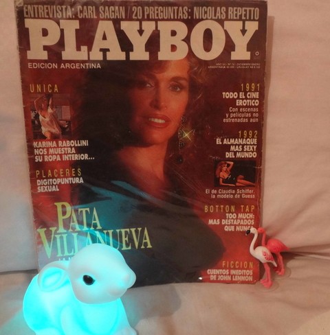 Revista Playboy - Año 7 - N° 74 - Diciembre Enero 1988 - Pata Villanueva - Cuentos ineditos de John Lennon