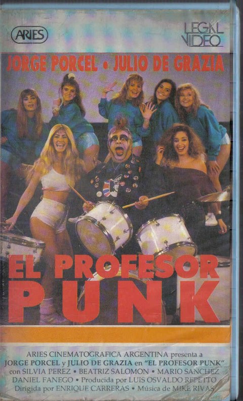 El Profesor Punk - Jorge Porcel Silvia Perez Beatriz Salomon vhs original