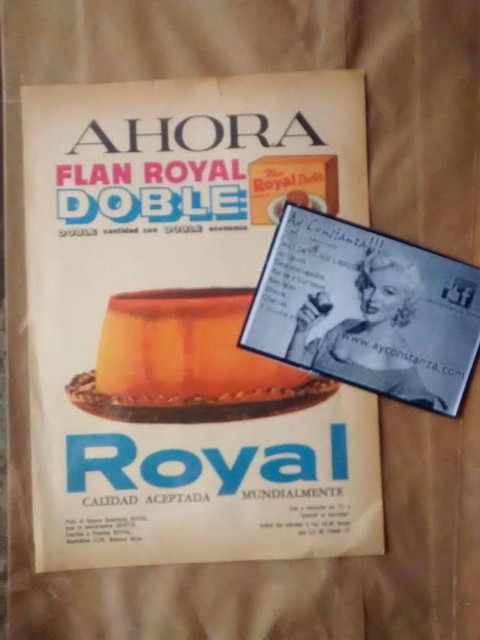 Publicidad antigua Flan Royal