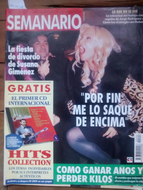 Revista Semanario - N°994 - 1998 - La fiesta de divorcio de Susana Gimenez